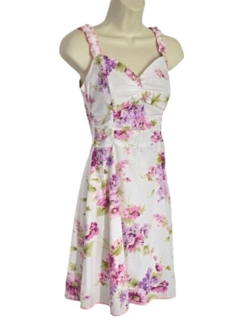 Ruby Rox Dress Cottagecore Floral Pink Size XS